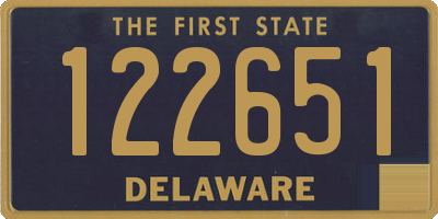 DE license plate 122651