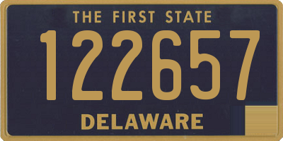 DE license plate 122657