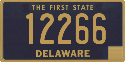 DE license plate 12266