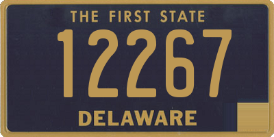 DE license plate 12267