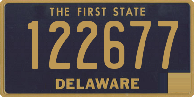 DE license plate 122677