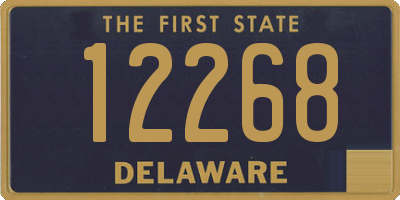 DE license plate 12268