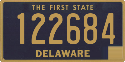 DE license plate 122684