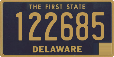 DE license plate 122685