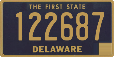 DE license plate 122687