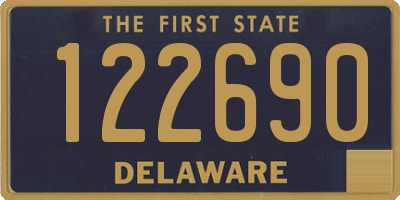 DE license plate 122690