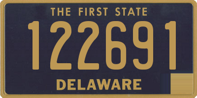 DE license plate 122691