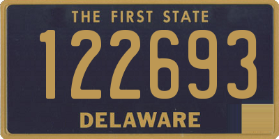 DE license plate 122693