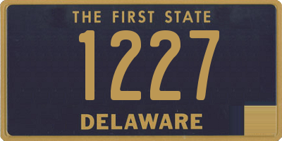 DE license plate 1227