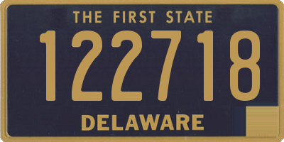 DE license plate 122718