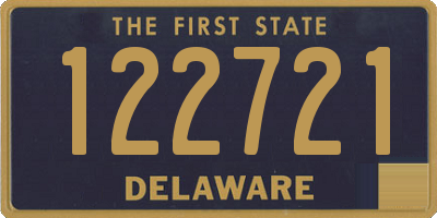 DE license plate 122721