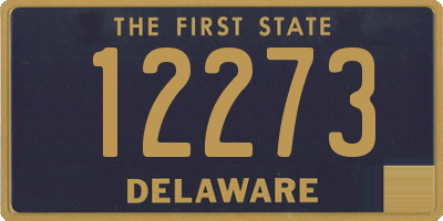 DE license plate 12273