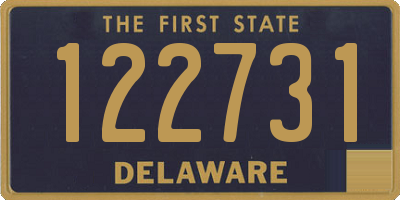 DE license plate 122731