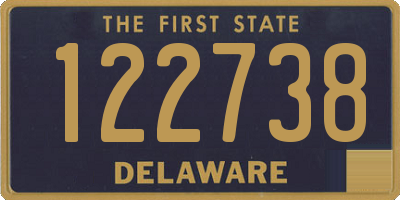 DE license plate 122738