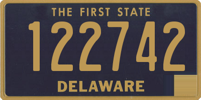 DE license plate 122742