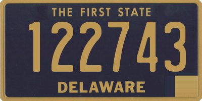 DE license plate 122743