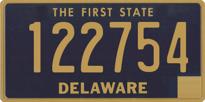 DE license plate 122754