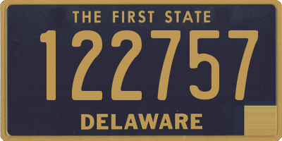 DE license plate 122757