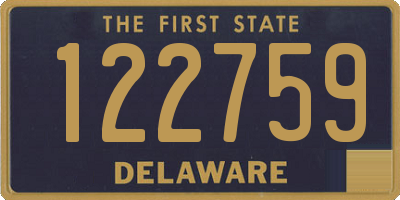 DE license plate 122759