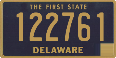 DE license plate 122761