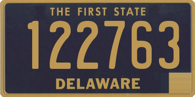 DE license plate 122763