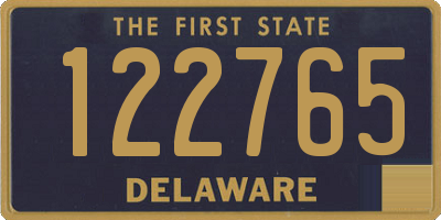 DE license plate 122765