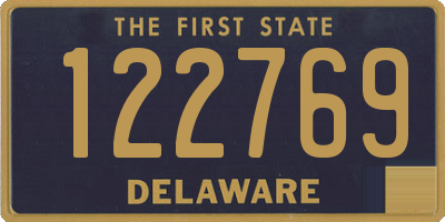 DE license plate 122769