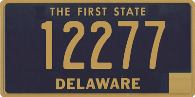 DE license plate 12277