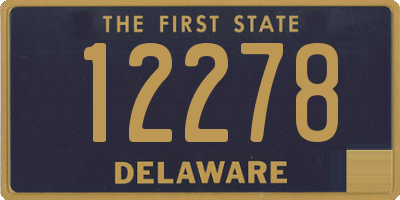 DE license plate 12278