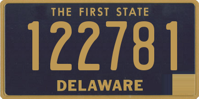 DE license plate 122781