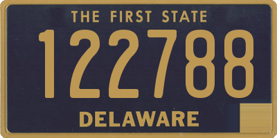 DE license plate 122788