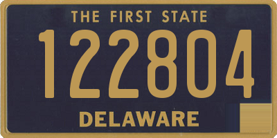 DE license plate 122804