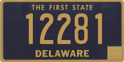 DE license plate 12281