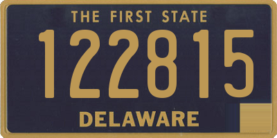 DE license plate 122815