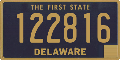 DE license plate 122816