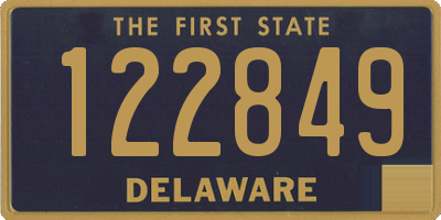 DE license plate 122849