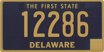 DE license plate 12286