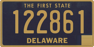 DE license plate 122861