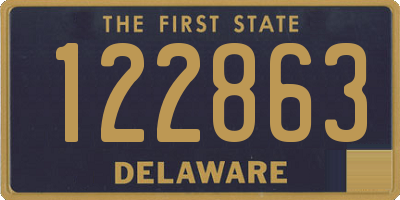 DE license plate 122863