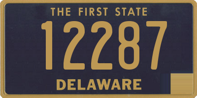 DE license plate 12287