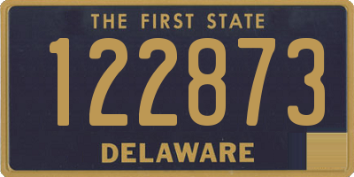 DE license plate 122873