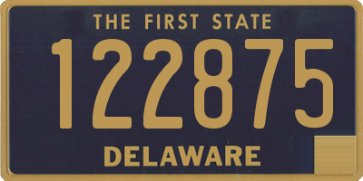 DE license plate 122875