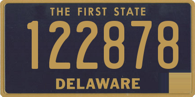 DE license plate 122878