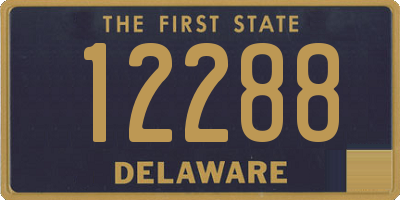 DE license plate 12288