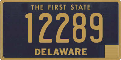 DE license plate 12289