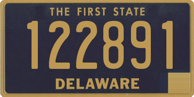 DE license plate 122891