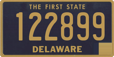 DE license plate 122899