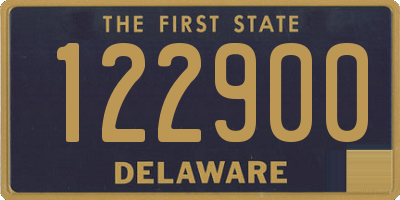 DE license plate 122900