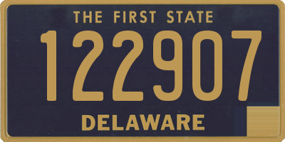 DE license plate 122907