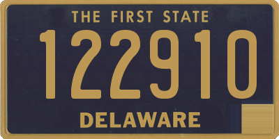 DE license plate 122910